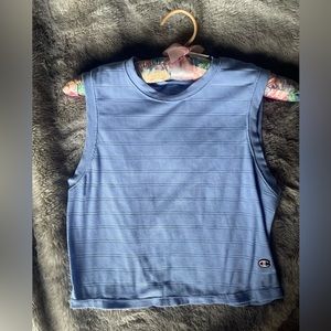 Champion Blue Work out Crop Top